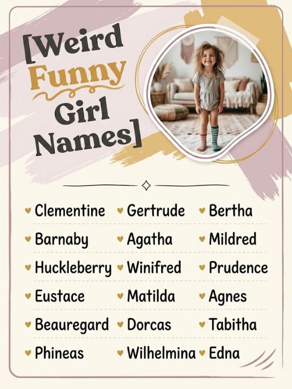 Weird Funny Girl Names